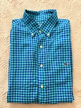 Vineyard Vines Slim‎ Fit Tucker Shirt Men’s Small Plaid Button-Down